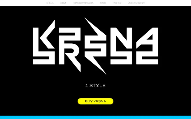Krsna specimen from Swiss Typefaces