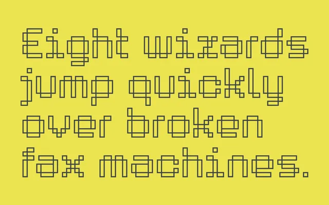 Byte 105 specimen from Talbot Type