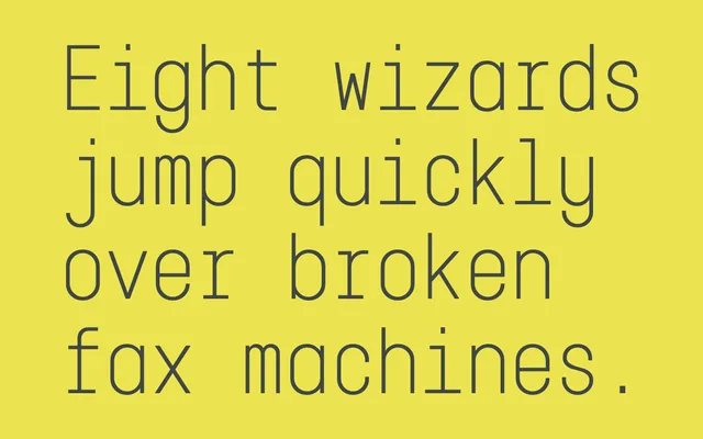 Karben 105 Mono specimen from Talbot Type