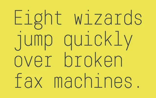 Karben 205 Mono specimen from Talbot Type