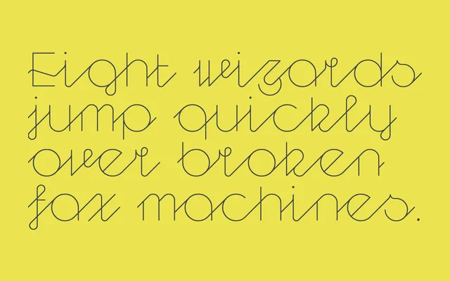 Kong Script specimen from Talbot Type