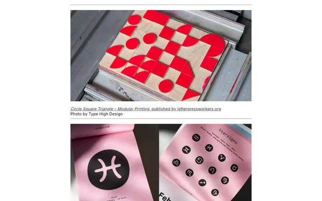 2 Press specimen from Tarallo Design