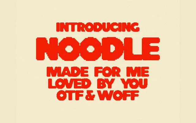 Noodle specimen from Taylor Penton