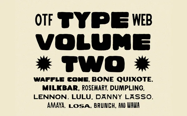 Type Volume Two specimen from Taylor Penton