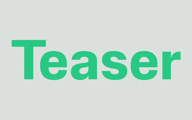 Teaser specimen from Teaser