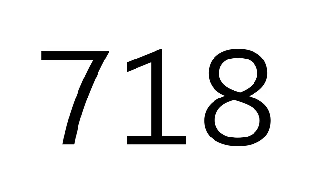 718 specimen from Terminal Design