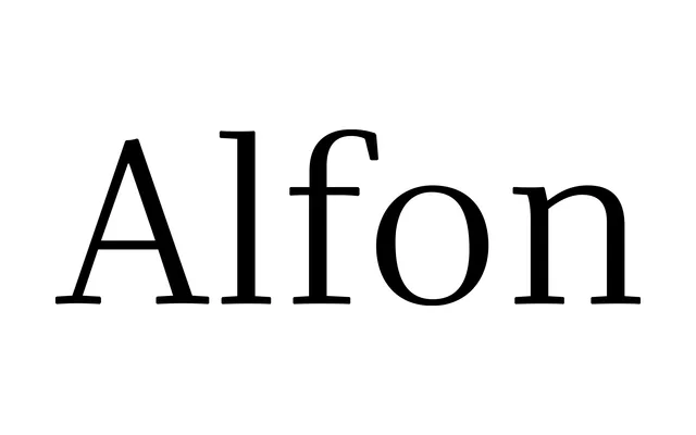 Alfon specimen from Terminal Design