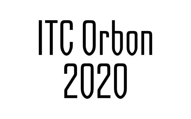 ITC Orbon 2020 specimen from Terminal Design