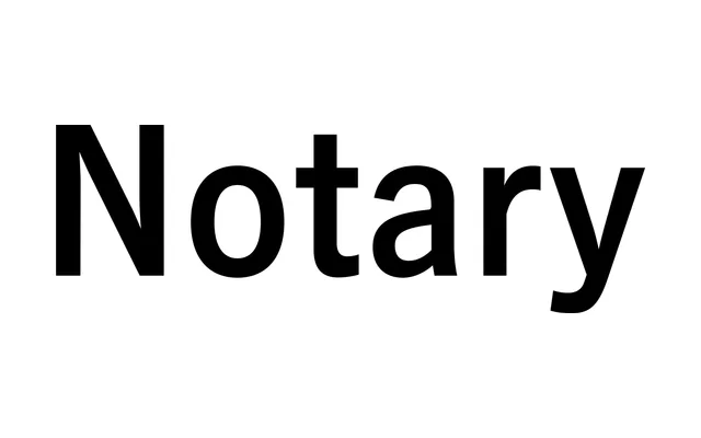 Notary specimen from Terminal Design