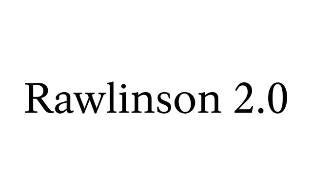 Rawlinson 2.0 specimen from Terminal Design