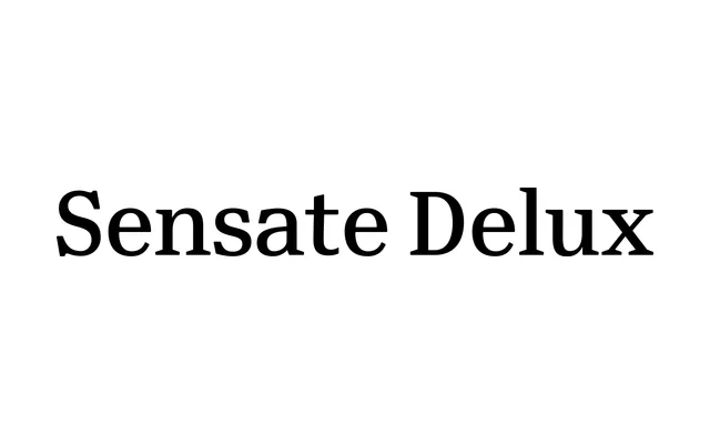 Sensate Delux specimen from Terminal Design
