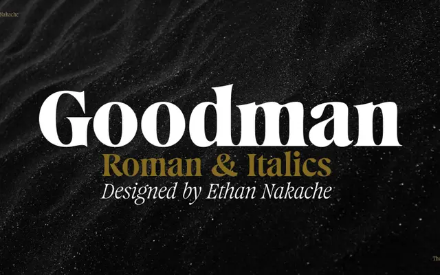 Goodman specimen from The Designers Foundry