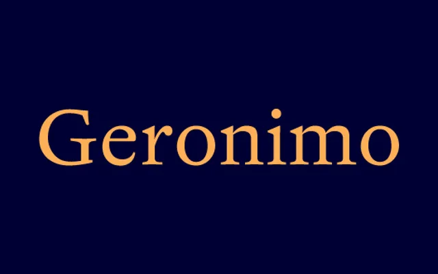 Geronimo specimen from The Enschedé Font Foundry
