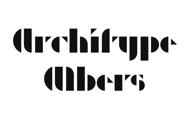 Architype Albers specimen from The Foundry Types
