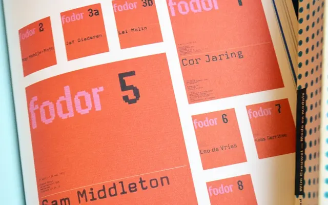Architype Fodor specimen from The Foundry Types