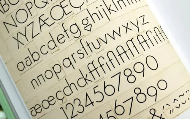 Architype Renner specimen from The Foundry Types