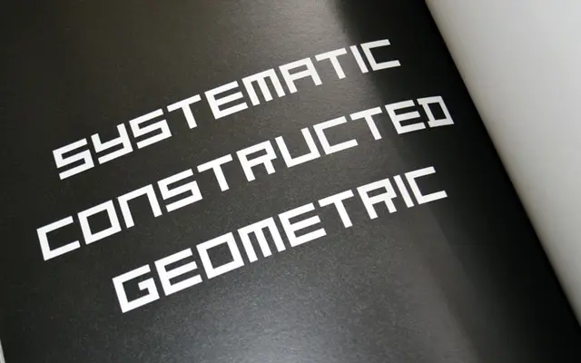 Architype Van Doesburg specimen from The Foundry Types