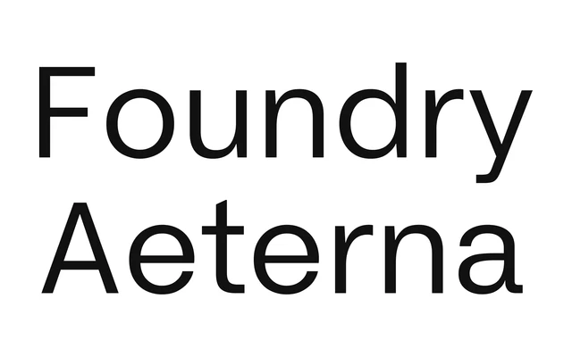 Foundry Aeterna specimen from The Foundry Types
