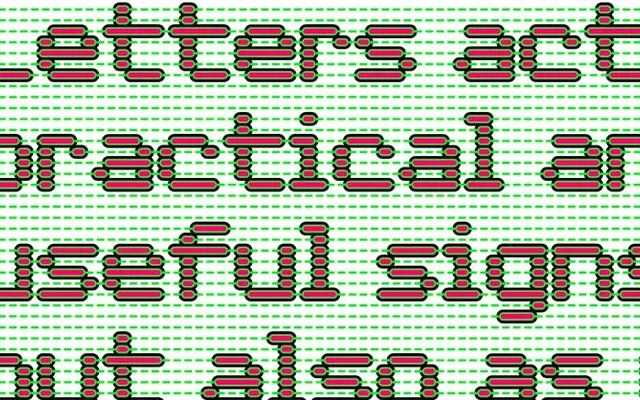 Foundry Dit specimen from The Foundry Types