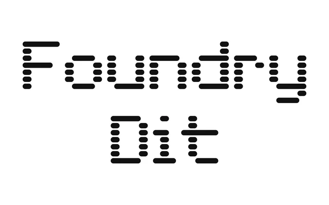 Foundry Dit specimen from The Foundry Types