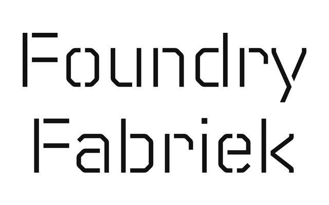 Foundry Fabriek specimen from The Foundry Types