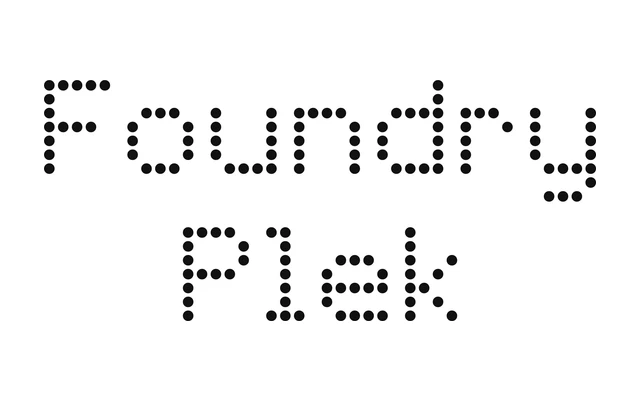 Foundry Plek specimen from The Foundry Types