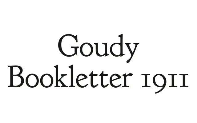 Goudy Bookletter 1911 specimen from The League of Moveable Type