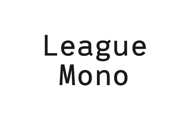 League Mono specimen from The League of Moveable Type
