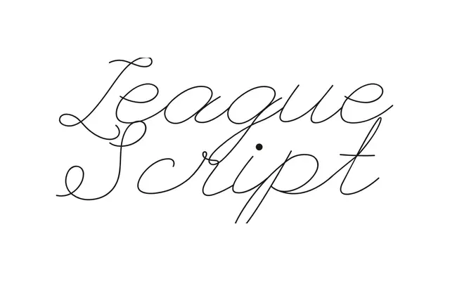 League Script specimen from The League of Moveable Type