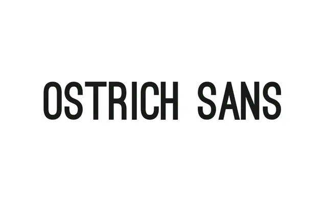 Ostrich Sans specimen from The League of Moveable Type