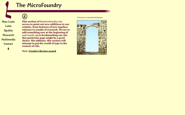 Uncounter specimen from The MicroFoundry