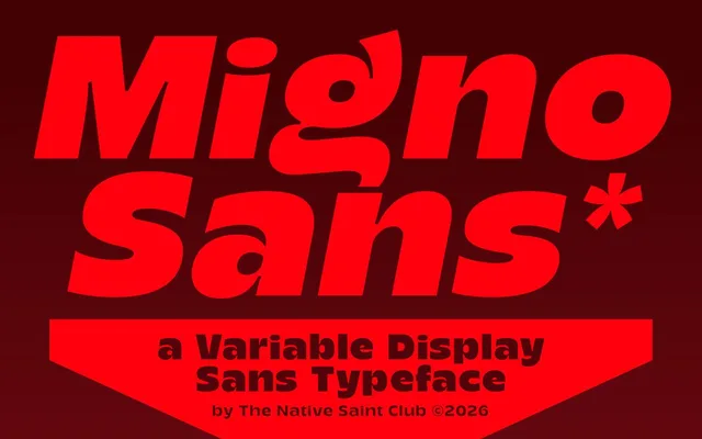 Migno Sans specimen from The Native Saint Club