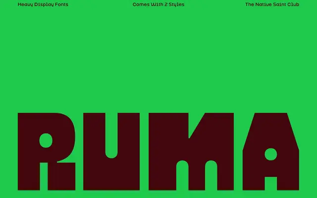 RUMA specimen from The Native Saint Club