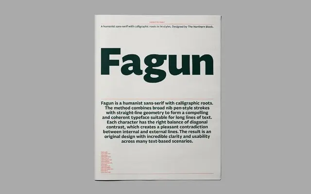Fagun Newspaper Specimen specimen from The Northern Block