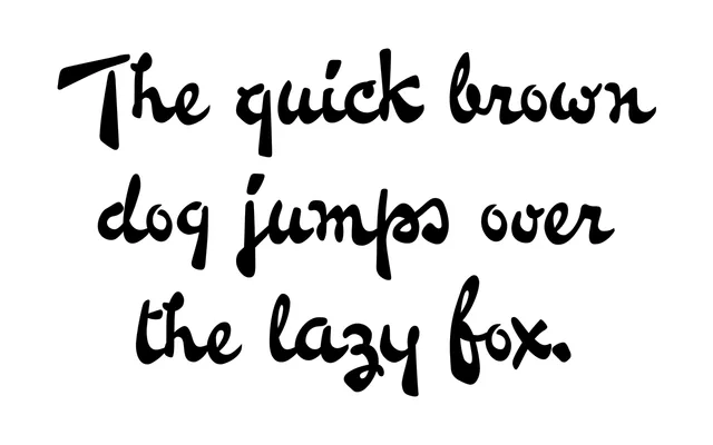 Pennline Script specimen from The Northern Block