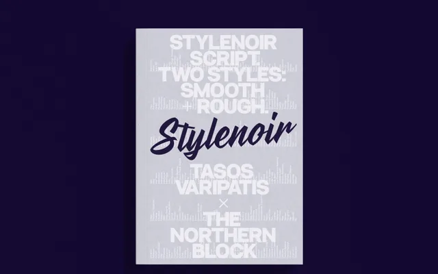 Stylenoir Script specimen from The Northern Block