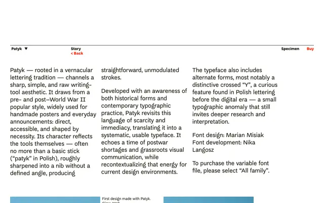 Patyk specimen from Threedotstype