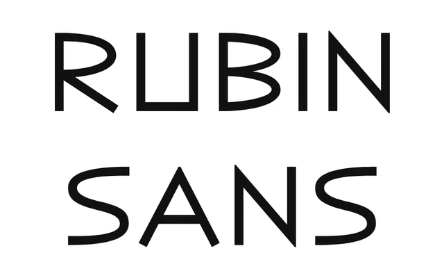 Rubin Sans specimen from Threedotstype