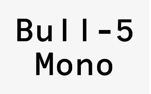 Bull-5 Mono specimen from Tightype