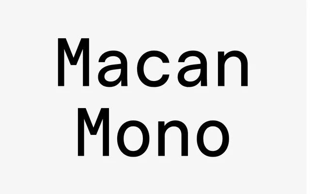 Macan Mono specimen from Tightype