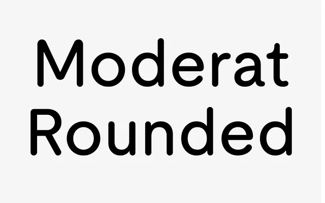 Moderat Rounded specimen from Tightype
