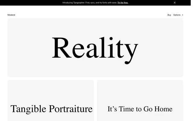 Moderat specimen from Tightype