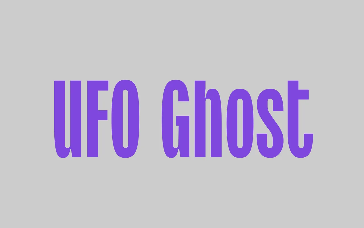 UFO Ghost specimen from Tipo de Letra
