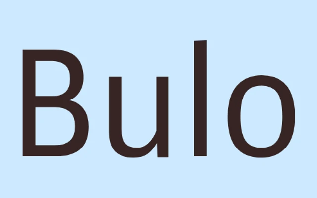 Bulo specimen from Tipografies