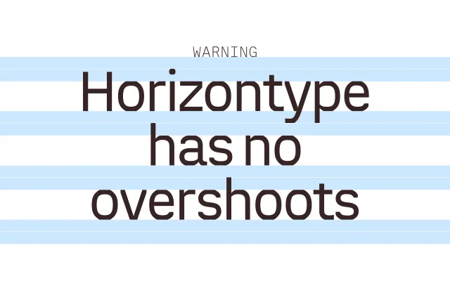 Horizontype specimen from Tipografies