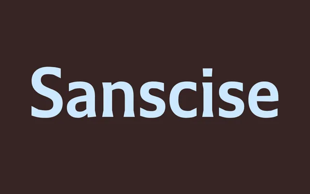 Sanscise specimen from Tipografies