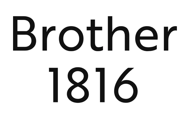 Brother 1816 specimen from Tipotype
