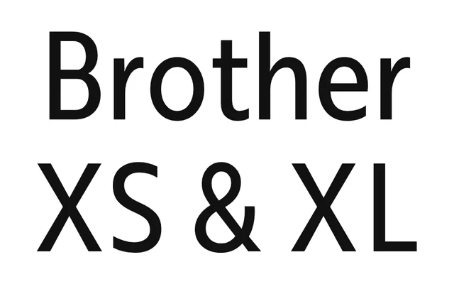 Brother XS & XL specimen from Tipotype