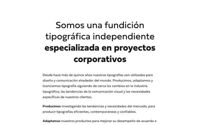 Latinoamérica specimen from Tipotype