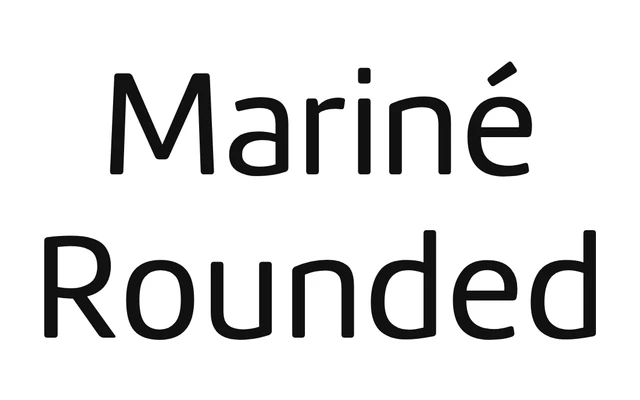 Mariné Rounded specimen from Tipotype